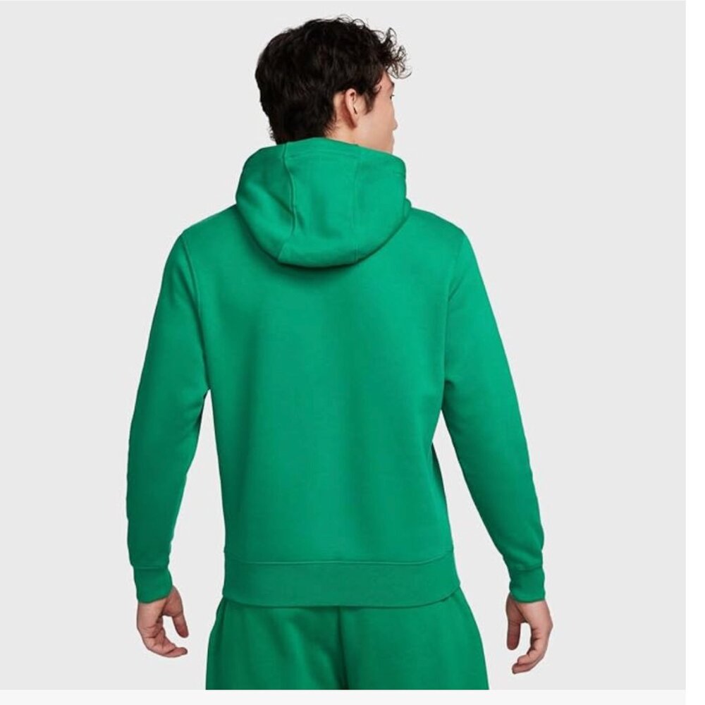 Nike Sportswear Club Fleece Pullover Hoodie Green - Picture 3 of 4